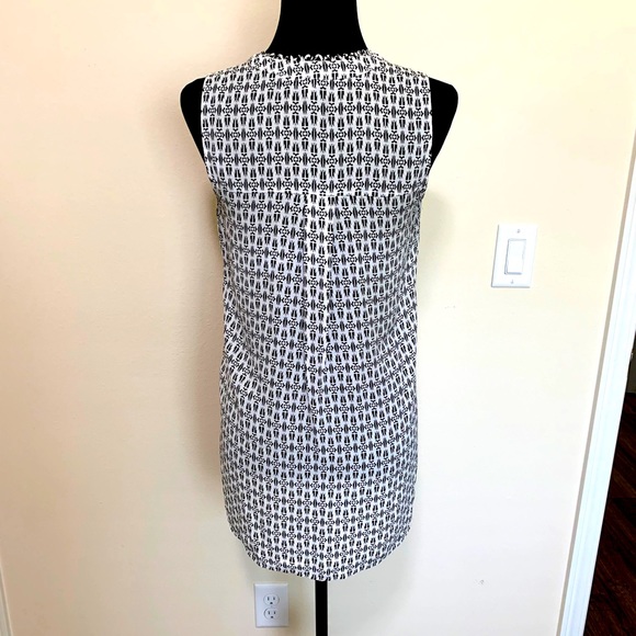 DR2 High-Low Sleeveless Top Oversized XS Black & White - Picture 4 of 13